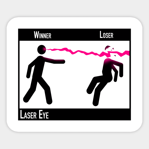 Winning Laser eye Sticker by lamey